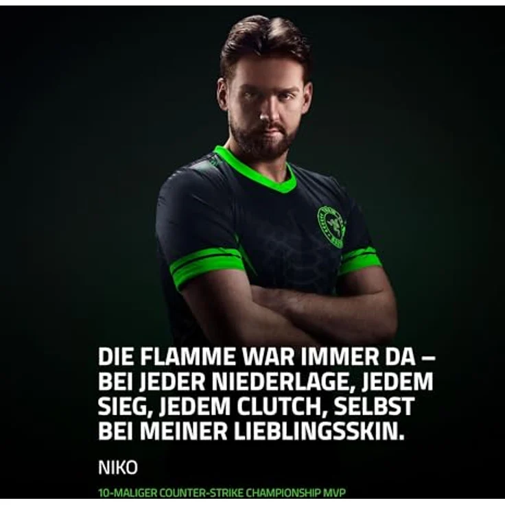 Razer DeathAdder V4 Pro NiKo Edition, ultraleichte kabellose E-Sport Maus mit 57 g, 2,4 GHz Hyperspeed, Focus Pro 45K Sensor und 8K Hz Polling, PC/Mac | NiKo – Bild 2