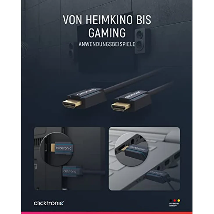 Clicktronic Casual High Speed HDMI Kabel mit Ethernet, 7,5m – Bild 6