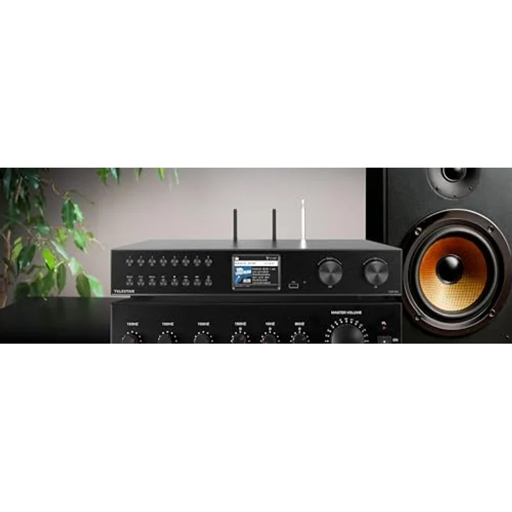 Telestar TELESTAR TOP 500, HiFi-Tuner mit Internetradio/DAB+, Bluetooth 5.3, USB-Aufnahme und Streamingdiensten – Schwarz – Bild 4