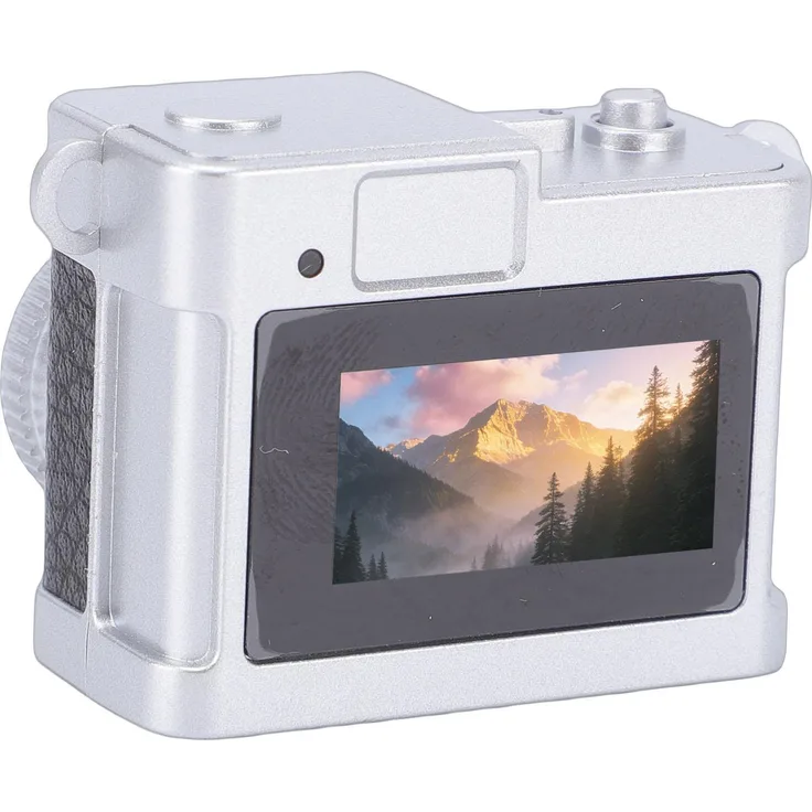 KKmoon Schlüsselanhänger-Kamera, Winzige Retro-Digitalkamera mit 720P HD-Videofunktion und LED-Filtern, Schwarz