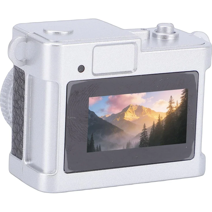 KKmoon Schlüsselanhänger-Kamera, Winzige Retro-Digitalkamera mit 720P HD-Videofunktion und LED-Filtern, Schwarz