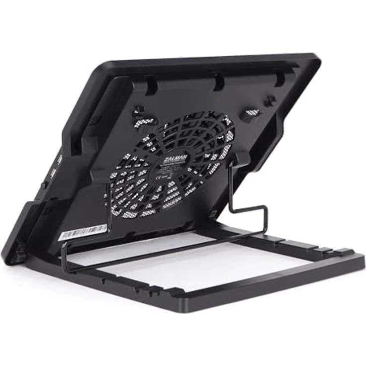 Zalman zm-ns1000, Notebook Cooling Pad mit geräuscharmem 180 mm Lüfter, 5-stufige Winkelanpassung, USB 2.0 Hub, kompatibel mit Notebooks bis 40,6 cm – Bild 2
