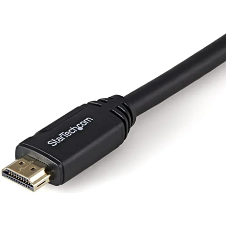 STARTECH.COM 3m HDMI 2.0 Kabel mit Riegel - 4K 60Hz Premium zertifiziertes High Speed HDMI Kabel mit Ethernet - HDR10, 18 Gbit/s - HDMI Monitorkabel - St/St - Schwarz (HDMM3MLP) – Bild 2