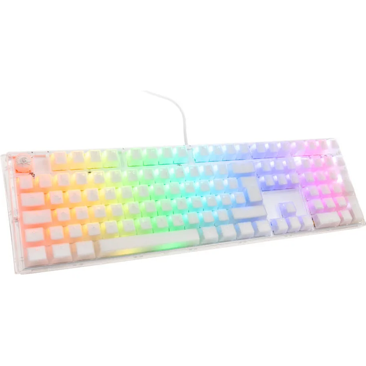 Ducky One 3 Aura White Gaming Tastatur, RGB LED - MX-Brown