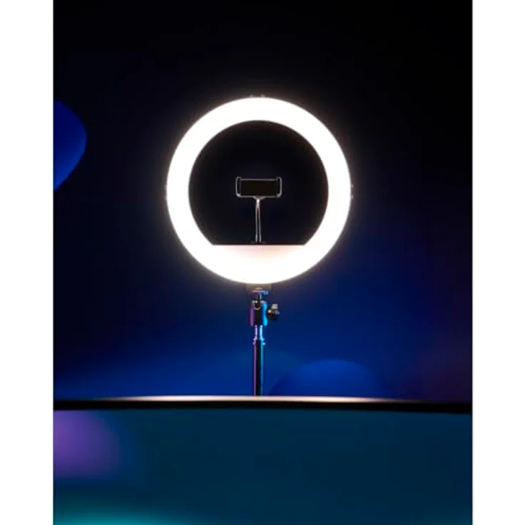 Urage Streamlight 900, Ringleuchte mit 160 LEDs, Farbtemperatur und Helligkeit einstellbar, Schwarz – Bild 9