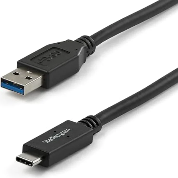 StarTech.com USB 3,1 USB-C to USB Cable - USB-Kabel - 9-polig USB Typ A (M) - 24-Pin-USB Typ C (M) - 1,0m (USB 3,1) - Schwarz - für Apple iMac (USB31AC1M) – Bild 2