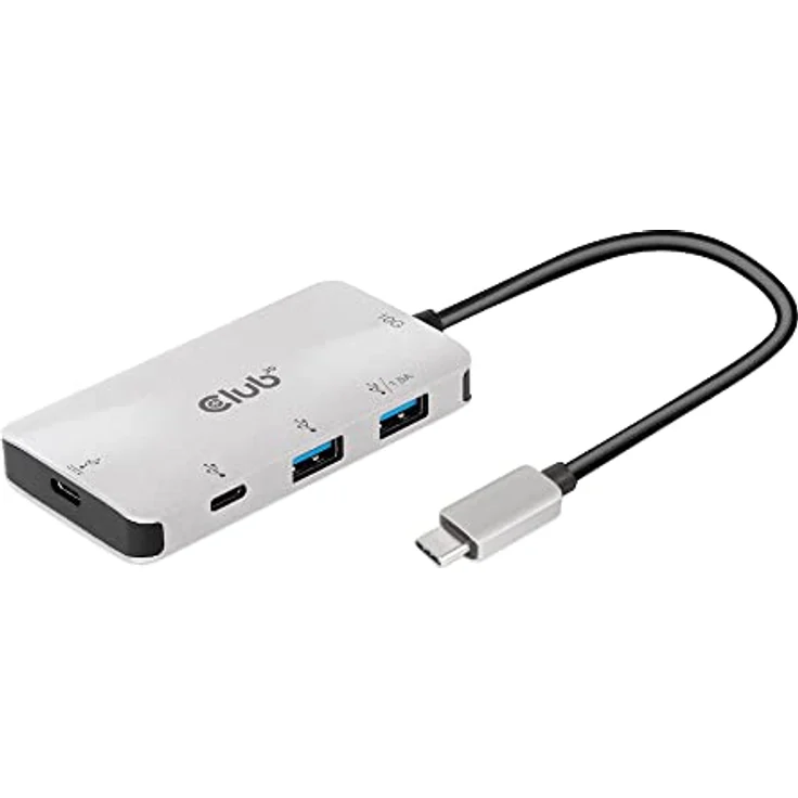 Club 3D USB-Typ-C PD Lade-Hub auf 2x Typ-C 10G Ports und 2x USB-Typ-A 10G Ports – Bild 2
