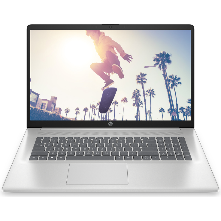 HP 17-cp2154ng, 17,3" FHD IPS Laptop mit AMD Ryzen 5 7520U, 16GB RAM, 512GB SSD, silber, FreeDOS