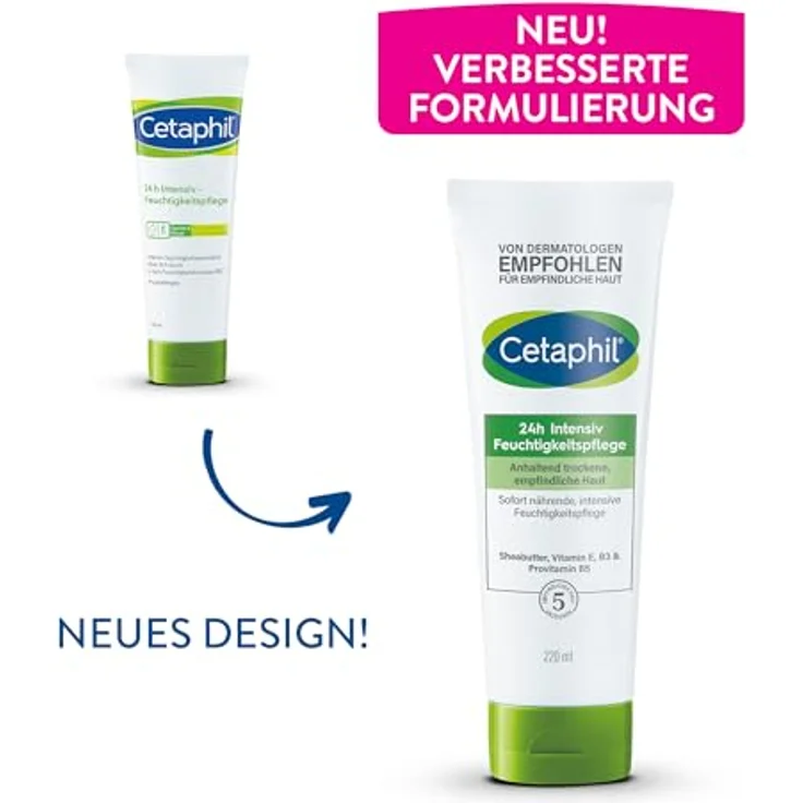 Cetaphil 24h Intensiv-Feuchtigkeitspflege, 220 ml - Syxyl, Intensiv, Feuchtigkeitspflege, 32-42 – Bild 2
