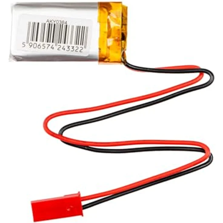 Akyga AKY0384, 3.7V 250mAh Lithium Polymer Akku, Li-Po mit PCM-Schutz und JST 2-Polig Anschluss, 15 cm Kabel – Bild 2