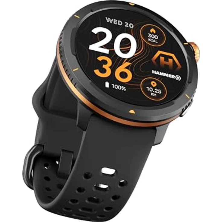 HAMMER, HAMMER Watch 2 Lite Smartwatch mit Sportmodi und Gesundheits-Tracking, Schwarz – Bild 9