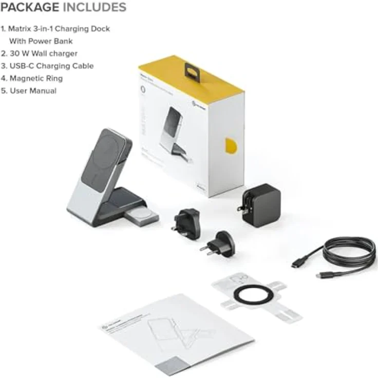 Alogic MATRIX+ 3-IN-1 MAGNETIC, Wireless Charger, Weiss and Apple Watch Charger, White – Bild 7