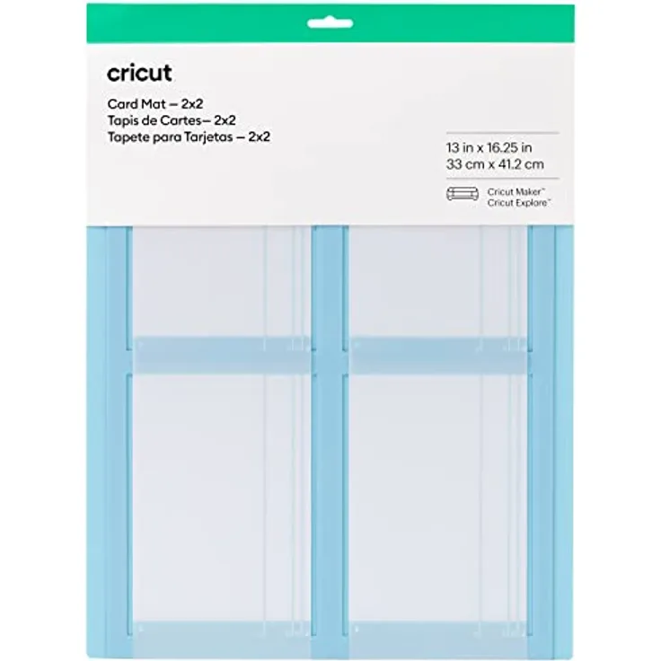 Cricut Kartenmatte 2009488, wiederverwendbare Schneidematte für personalisierte Karten, blau