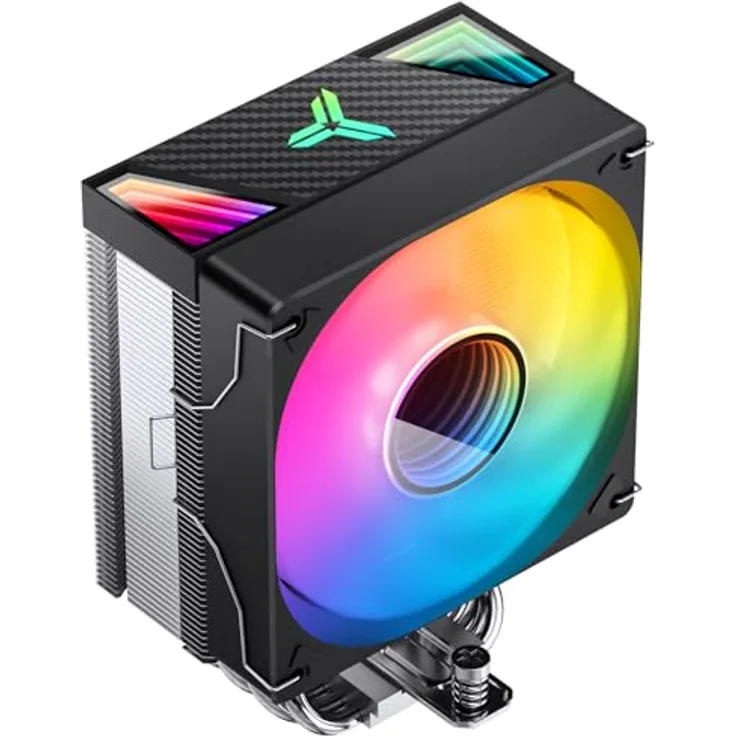 Jonsbo CR-1000 V2 PRO ARGB CPU-Kühler, 120mm - schwarz, leistungsstarker Turm-Kühler mit 6 Heatpipes, 1x PWM-Lüfter, 230 W TDP