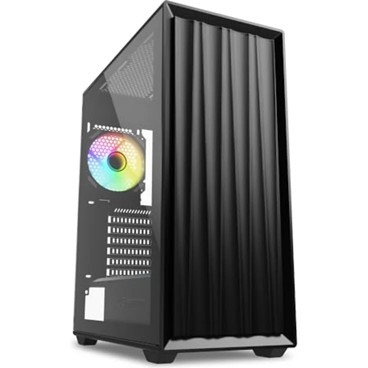 Sharkoon VK3 RGB, ATX PC Gehäuse mit erweiterbarem Airflow und Wasserkühlungs-Unterstützung – Bild 1