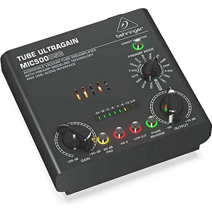 Behringer mic500usb Tube Ultragain Vorverstärker (9 ° - Preisvergleich – Bild 2