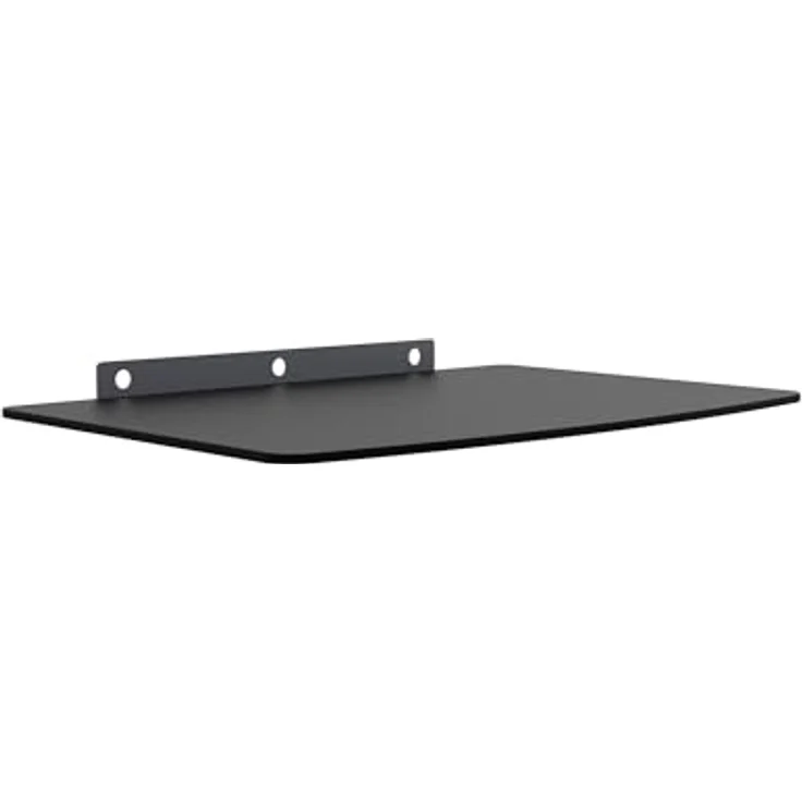 Cabletech LECHPOL UCH0216 Wandhalterung für DVD- / Blu-ray-Player und RTV-Geräte, elegantes schwarzes Glasregal mit Montagematerial – Bild 3