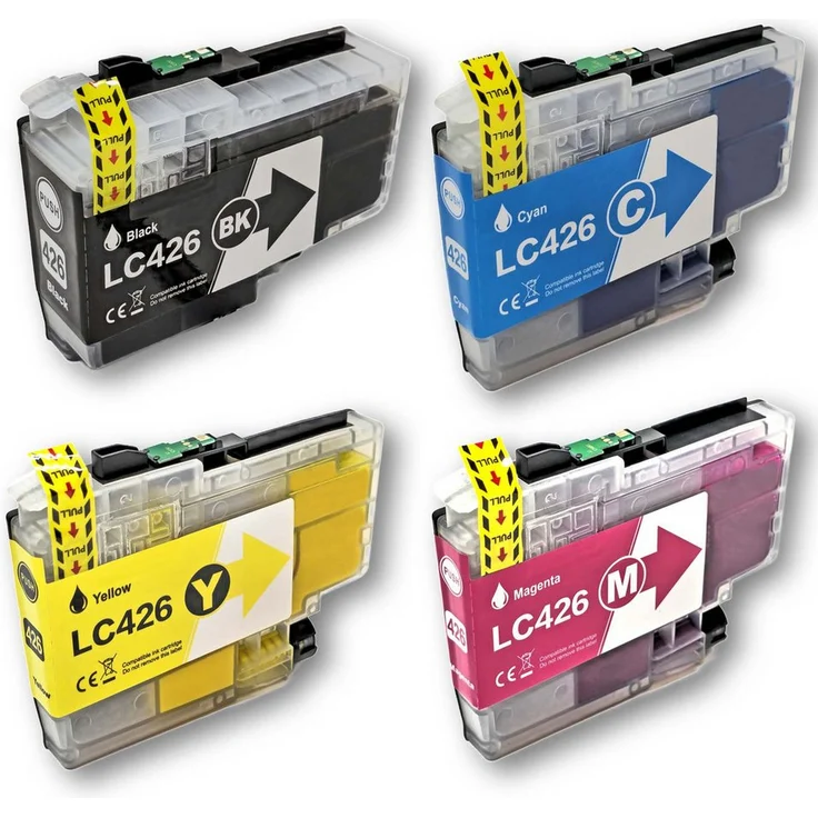 Gigao LC-426 Tintenpatronen-Set, 4er Pack für Brother MFC-J4535DW, schwarz, cyan, magenta, gelb, hohe Seitenreichweite bis 3000 Seiten