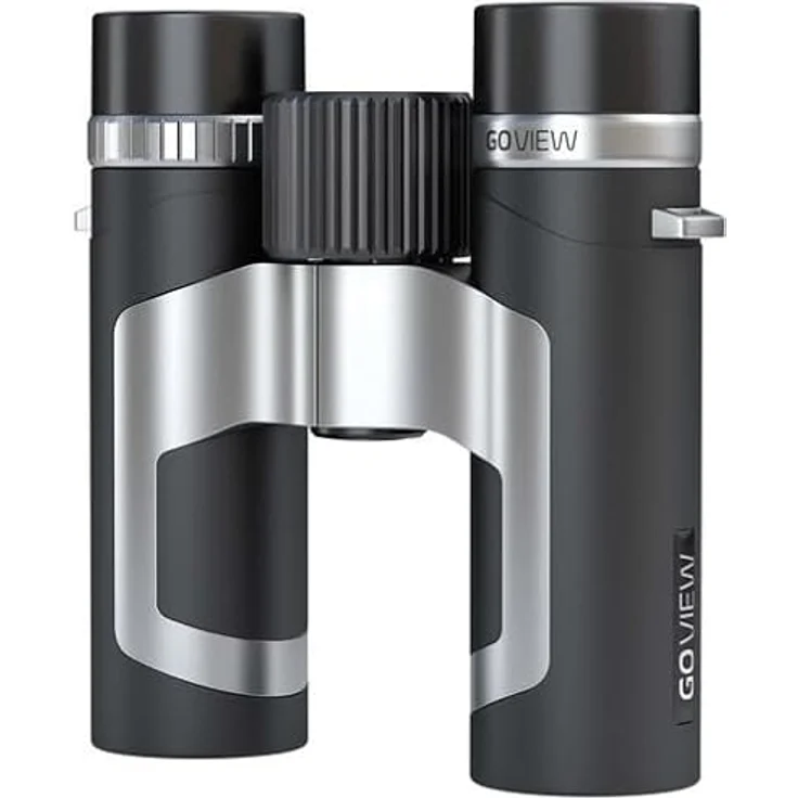 GoView ZOOMR 8x26 kleines, leichtes Fernglas (8-Fach Zoom, Magnesiumgehäuse, inkl. Smartphone-Adapter & Zubehör) Phantom Schwarz – Bild 2