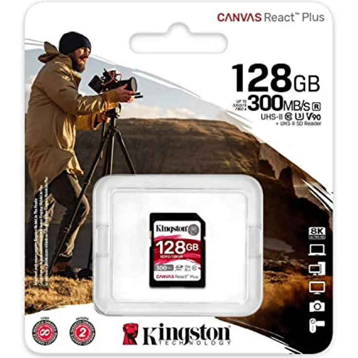 Kingston Canvas React Plus - Flash-Speicherkarte (SDR2/128GB) – Bild 3