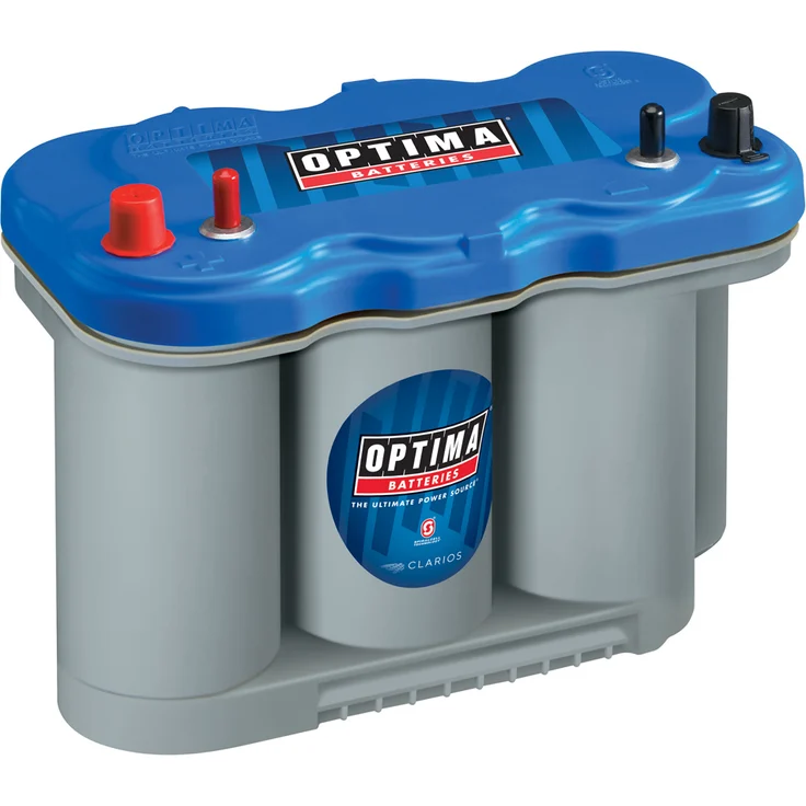 Optima Blue Top BT DC - 5.0, AGM Akku 12V 66Ah, zyklenfest, Spiralcell Technologie, wartungsfrei
