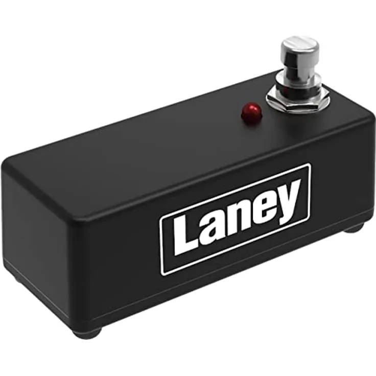 Laney FS1-MINI foot switch - Single Switch Mini Pedal - LED Status Light - With Removable Lead
