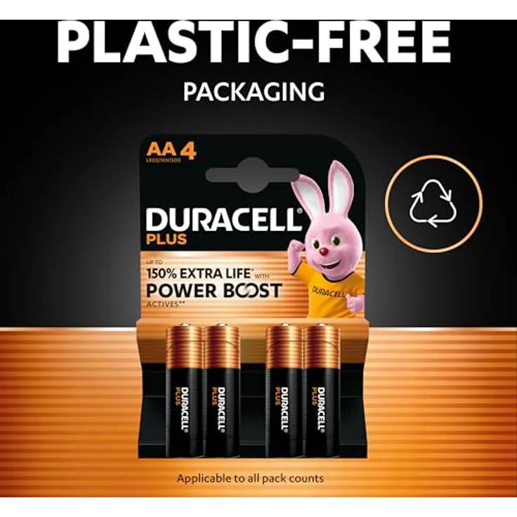 Duracell Plus AA BOOST K4, Hochleistungsbatterien für lange Lebensdauer und hohe Energieeffizienz – Bild 6