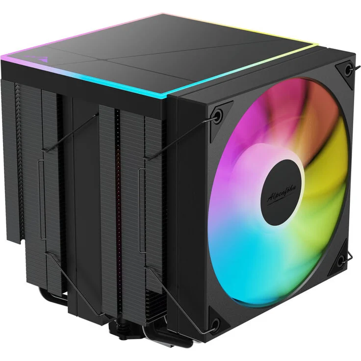 Alpenföhn Matterhorn 2 Aurora Max CPU-Kühler, 250 W TDP, Dual-Tower mit 2x 120-mm-ARGB-PWM-Lüftern - schwarz