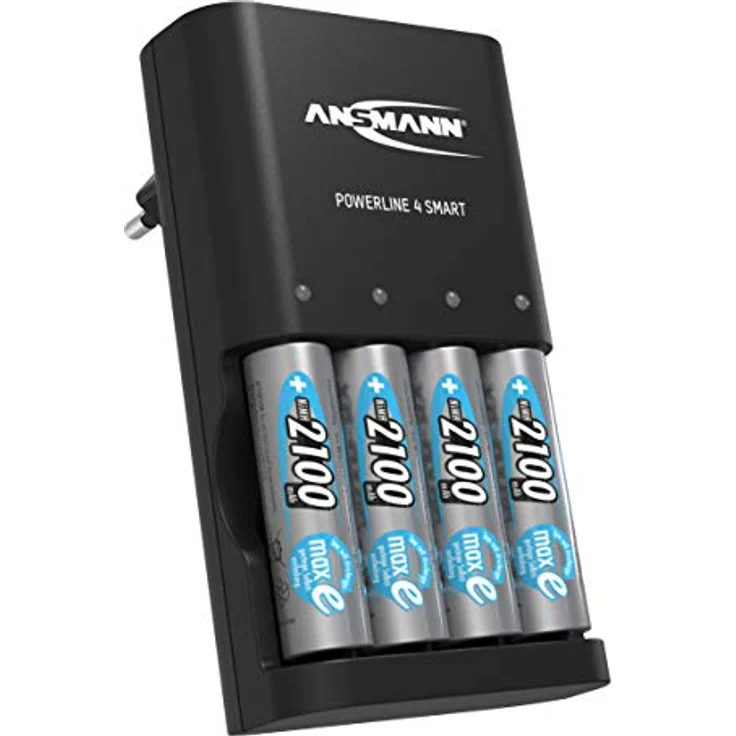ANSMANN Akku Ladegerät für 1 bis 4 NiMH AA-AAA Akkus – incl. 4x AA 2100mAh – Bild 2