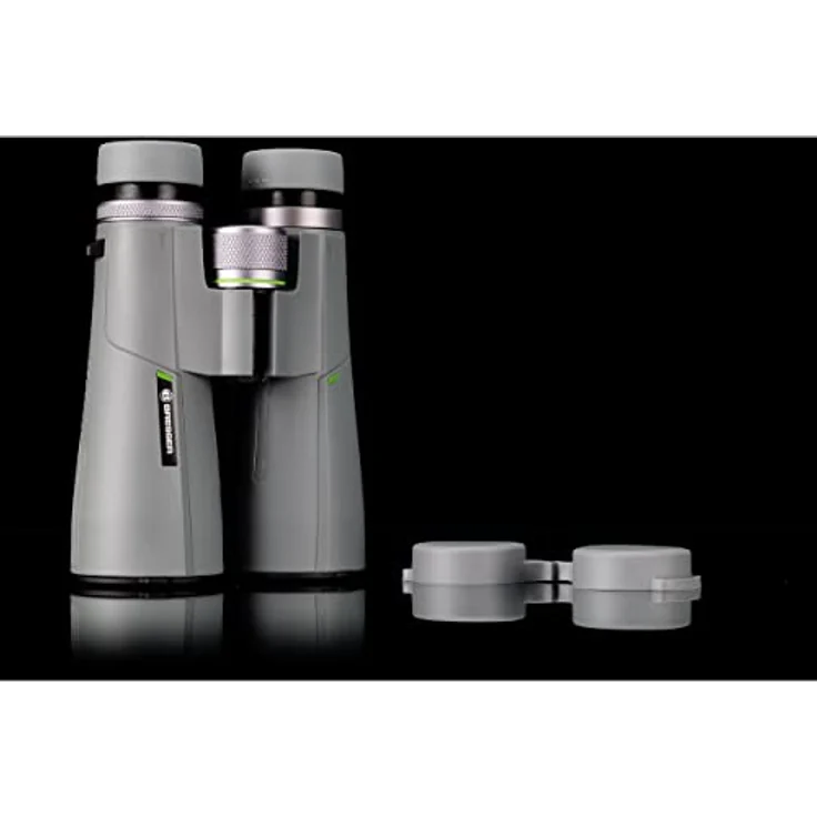 Bresser Fernglas 10x50 Wave, wasserdicht, mit BaK-4-Glas, UR-Vergütung und Brillenträgerokularen, geeignet für den Einsatz in der Dämmerung und Astronomie, 1331050, Grau – Bild 5