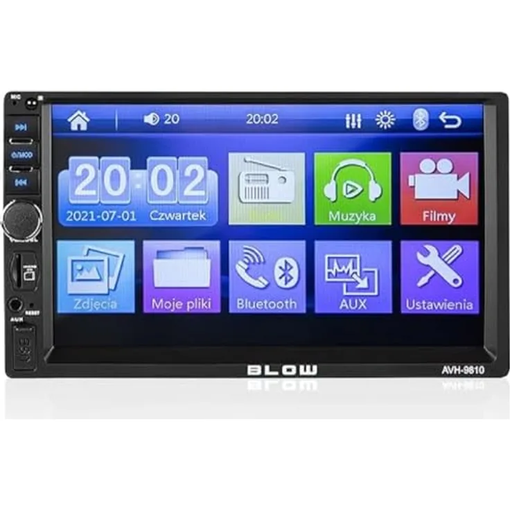 Blow Radio AVH-9810 2DIN 7, Hochwertige Abmessungen, langlebig