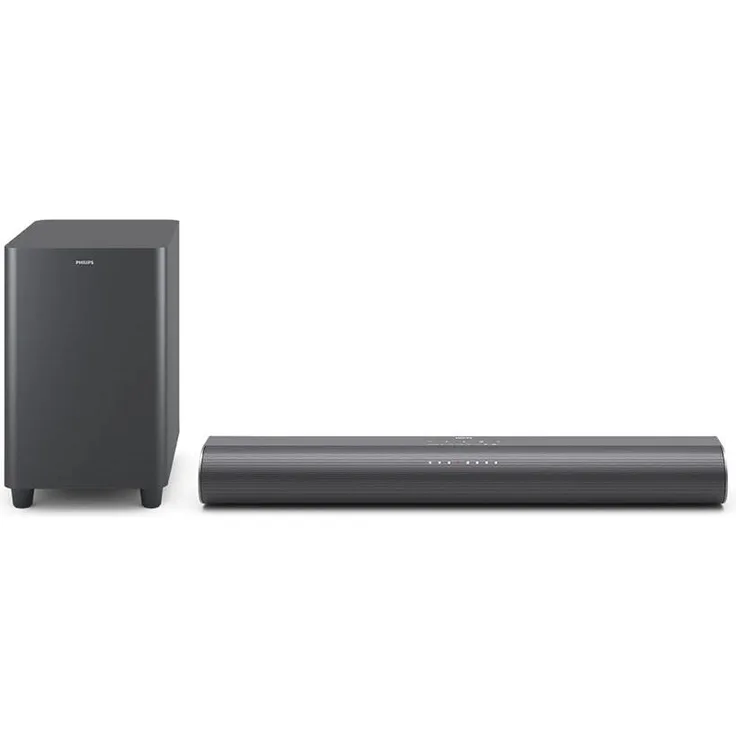 Philips TAB6100/10, 2.1 Kanal Soundbar mit 80 W RMS, kabellosem Subwoofer und Bluetooth 5.4, Grau