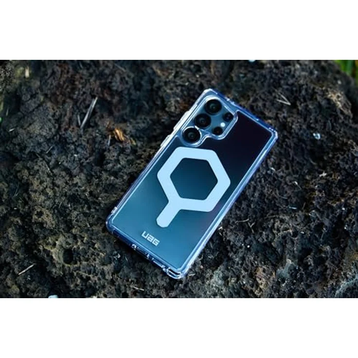 URBAN ARMOR GEAR Plyo Pro Case Samsung Galaxy S25 Ultra Hülle (Offiziell Designed for Samsung Zertifiziert, Magnetring, Wireless Charging kompatibles Cover) schwarz/transparent/Ombre – Bild 3