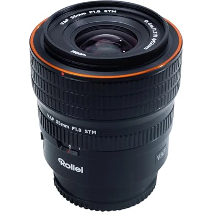 Rollei AF 35 mm F/1.8 FE Vollformat Objektiv für Sony E-Mount, STM-Autofokus, VAF für Vollformat & APS-C, HFT-X Beschichtung, Vollmetall Gehäuse 476g – Bild 1