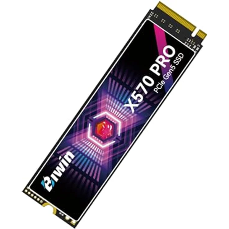 BIWIN Black Opal X570PRO Gen5 Gaming SSD 1TB, M.2 2280 NVMe PCIe 5.0, bis zu 14000 MB/s Lesen, DRAM Cache, ideal für Laptop & Desktop PC – Bild 1