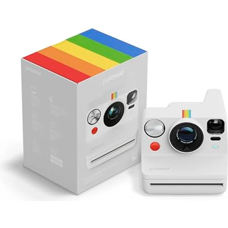 Polaroid Now+ Generation 3 Sofortbildkamera mit Bluetooth-Verbindung in Weiß – Bild 1
