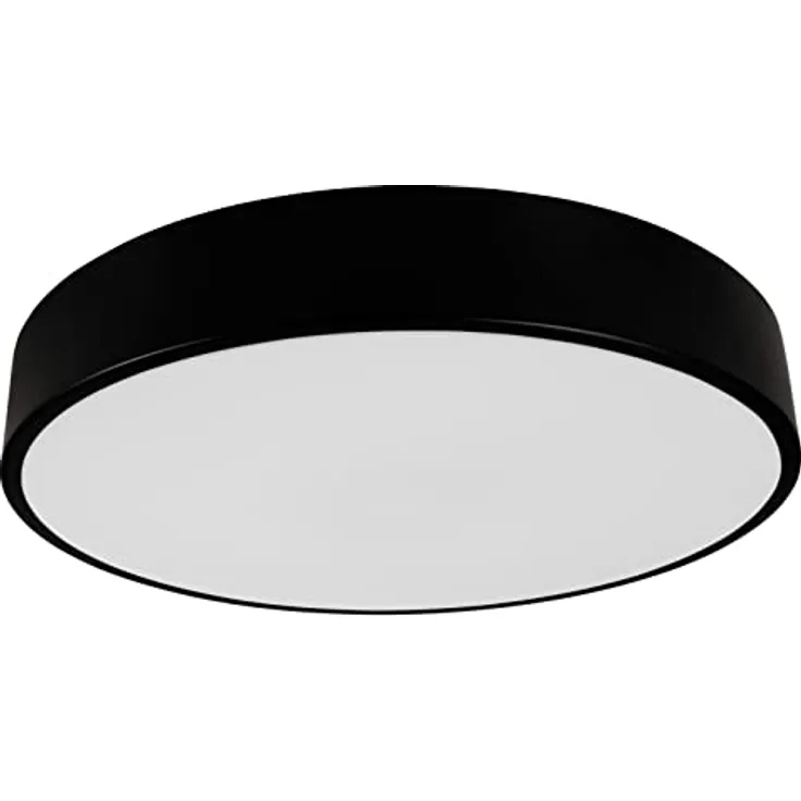 McShine - Led Deckenleuchte Wifi Deckenlampe dimmbar 35W, rund schwarz, RGB einstellbar per App, 3000K-6500K, Ø400xH50mm für Kinderzimmer, Wohnzimmer, Küche, Schlafzimmer