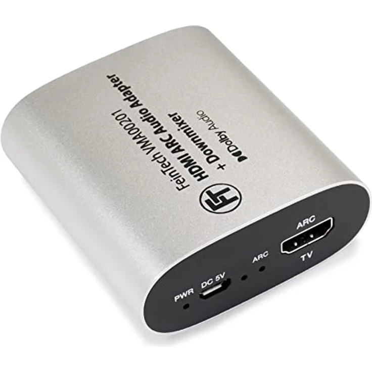 FeinTech VMA00201 HDMI-ARC Audio TV Adapter mit Dolby Digital Decoder Konverter für Kopfhörer Stereo-Anlage mit Lautstärke-Steuerung Soundbar-Passthrough – Bild 2