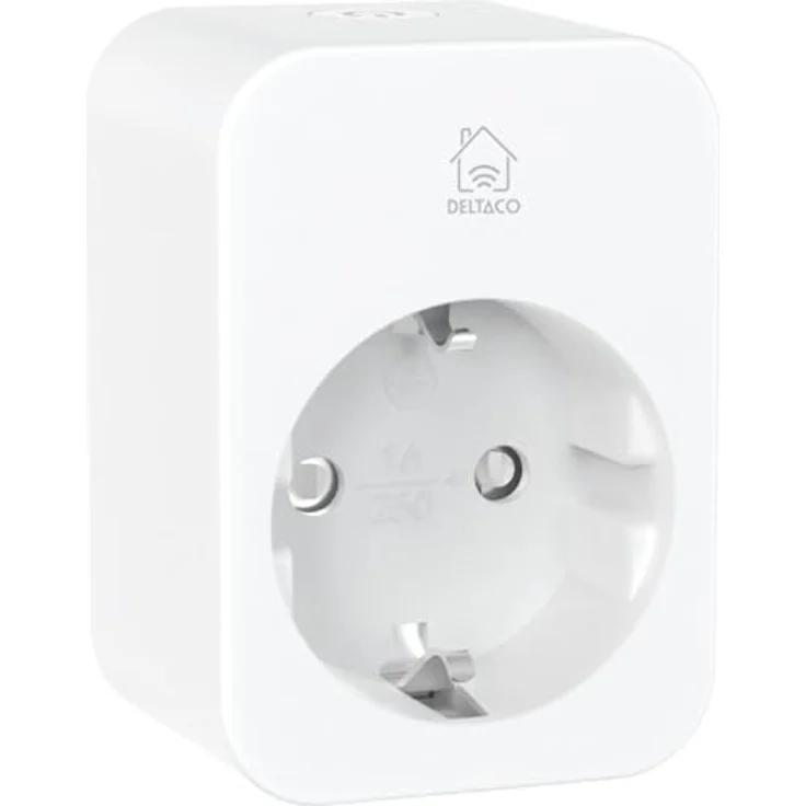 Deltaco Smart Plug, Smart Home Indoor Steckdose mit Verbrauchsmonitor und App-Steuerung, 3.680 W, weiß – Bild 3