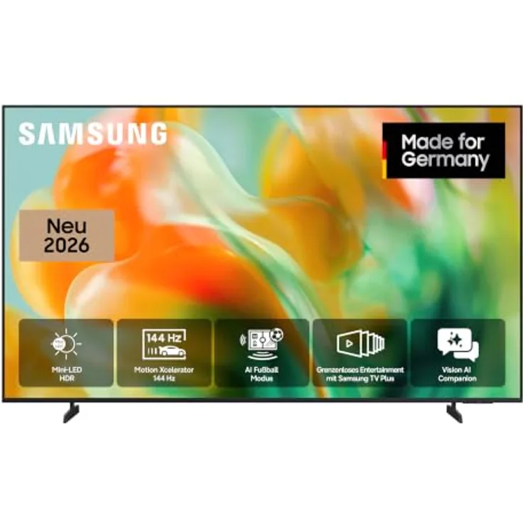 Samsung Mini LED M80H 4K 65 Zoll (163 cm), UHD Fernseher mit HDR, Motion Xcelerator 144Hz, AI Fußballmodus und Smart TV Funktionalität