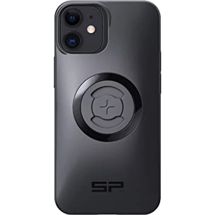 Sp Connect Phone Case SPC+, Smartphone Hülle für Apple iPhone 13 mini und 12 mini, Schwarz, mit Twist-to-Lock-Mechanismus und Montageoptionen – Bild 1