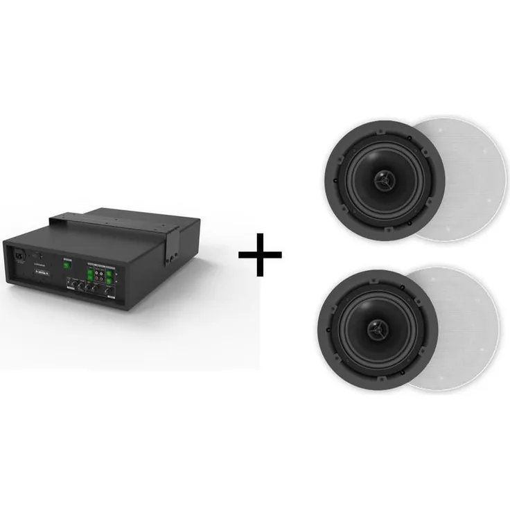 VivoLink audiopack Subwoofer 8" 50W+ 2 x Deckenlautsprecher - Lautsprecher (AUDIOPACK2) - PC-Lautsprecher