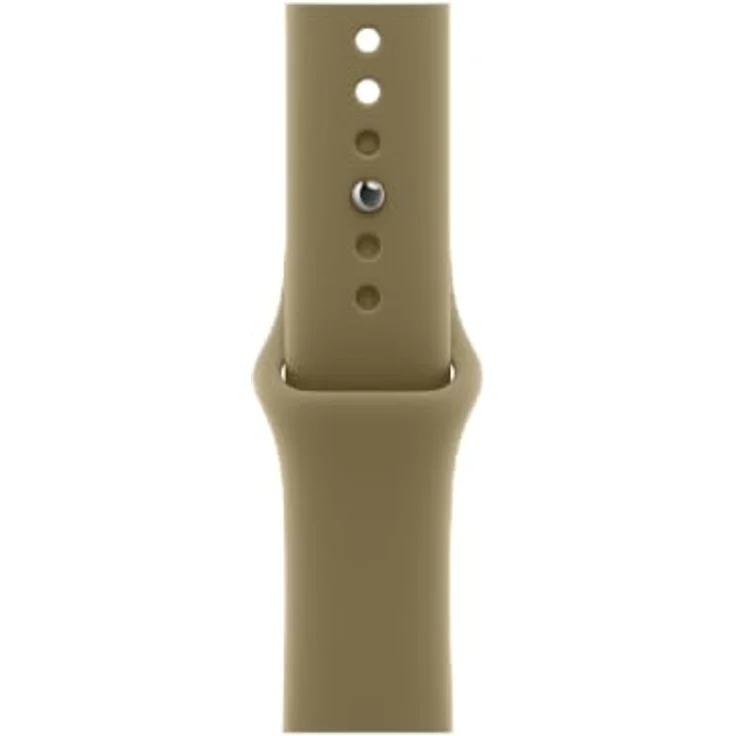 Apple Watch Sport Band M/L, Oliv, widerstandsfähiges Hochleistungs-Gummimaterial mit innovativem Pin-Verschluss – Bild 1