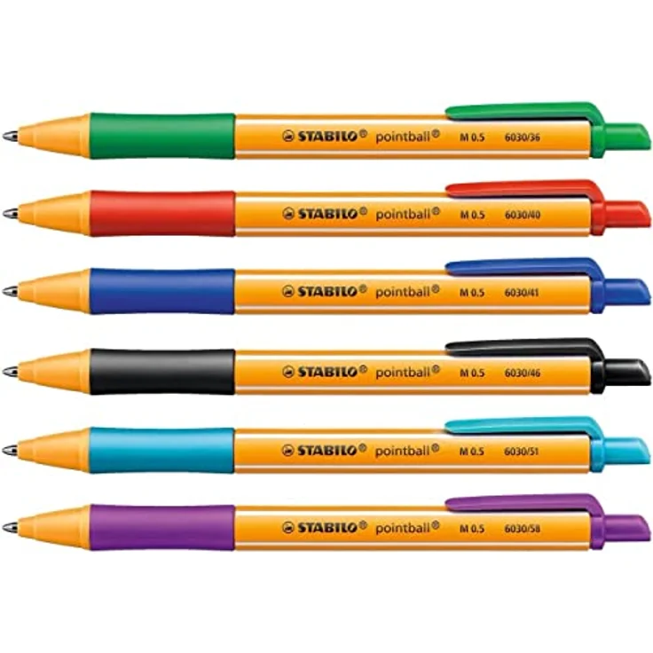 Stabilo pointball 6030/6 sortiert Kugelschreiber – Bild 2