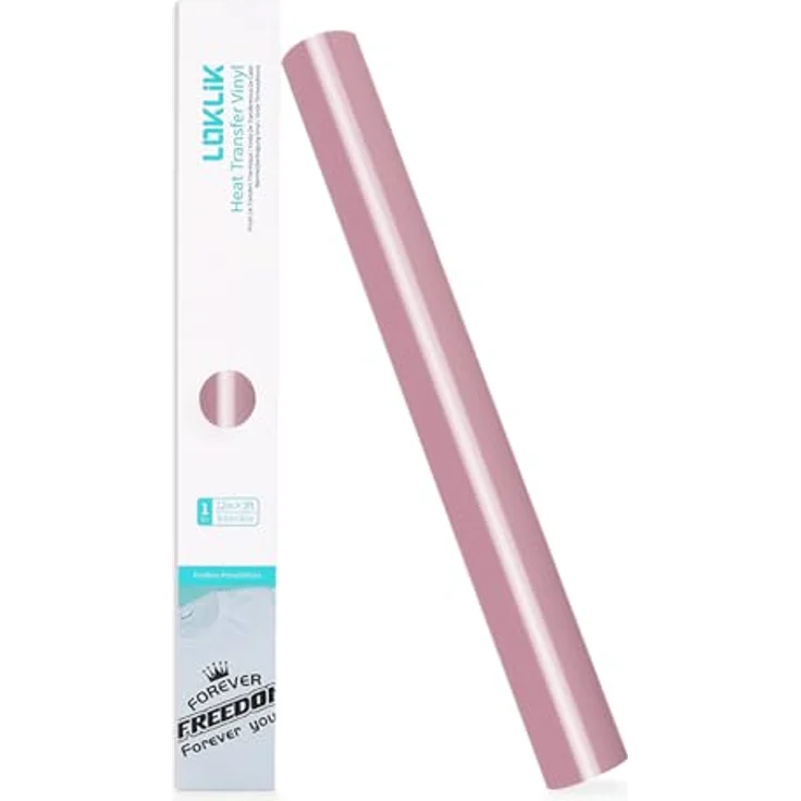 Loklik SG-HTV-0745-US-L-B2B Folie, Roségold, glänzend, geeignet für Baumwolle und Polyester, 0.55m² – Bild 1