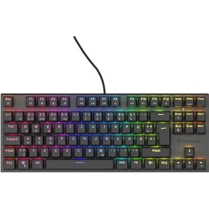 Genesis Gaming Tastatur THOR 303 TKL brown mit Outemu Brown Switches und RGB-LED-Hintergrundbeleuchtung – Bild 1