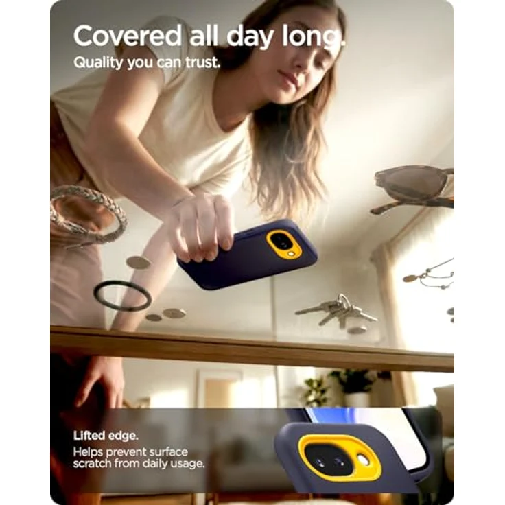 Spigen Nano Pop MagFit Hülle für Google Pixel 10a, Zweifarbiges Design in Blueberry Navy, Stylisch Dünn, Staubfrei, Kompatibel mit MagSafe, Air Cushion Technologie – Bild 5