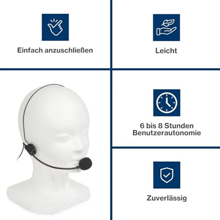 Velleman Mobiles PA-System, Passiver PA Lautsprecher für Klassenzimmer und Messen, Schwarz – Bild 4