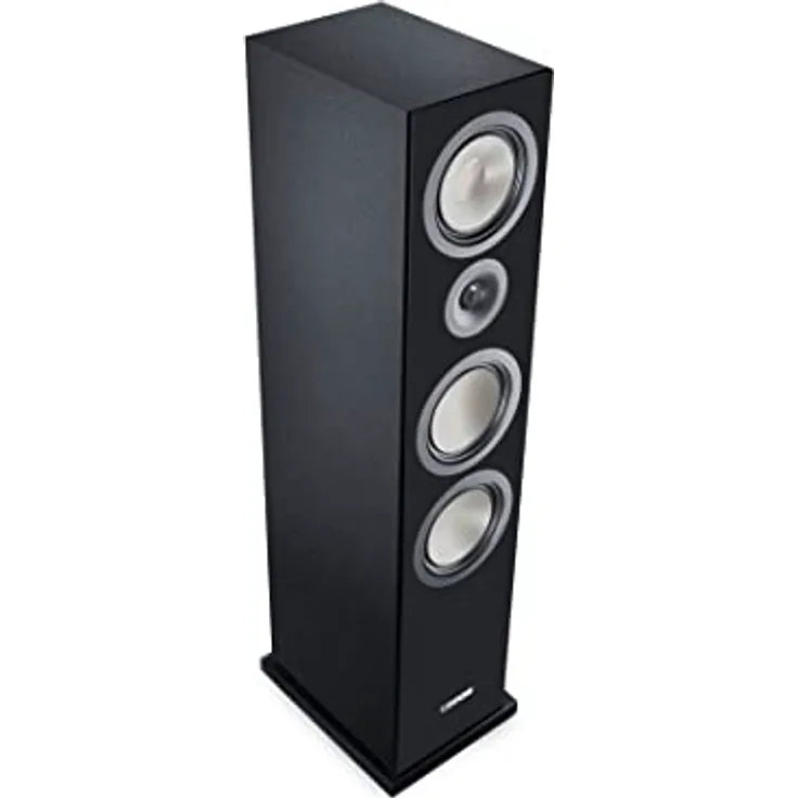 Canton Chrono 90 DC Schwarz Matt Standlautsprecher Stück, 3-Wege Bassreflexsystem, 160/320 Watt, Wave-Sicke