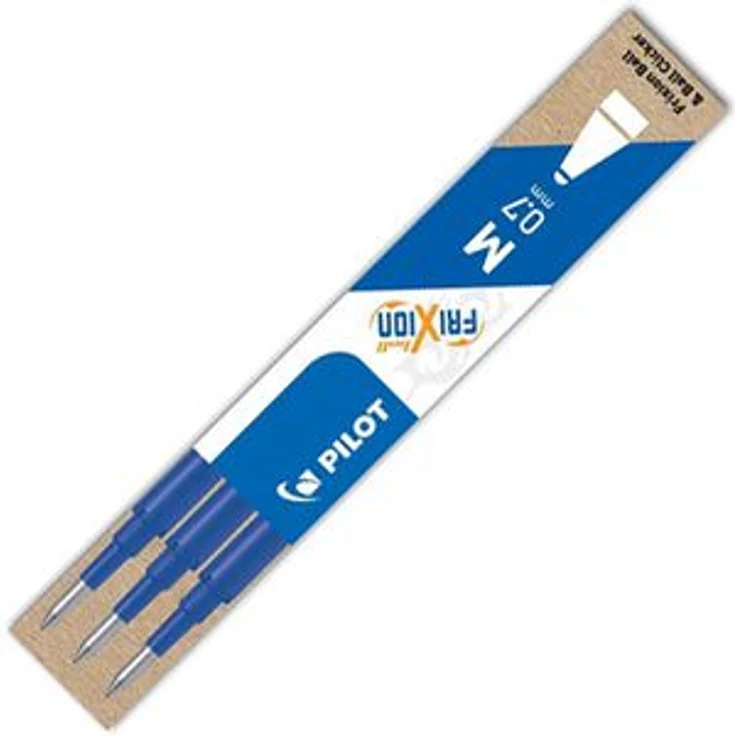 Pilot Tintenrollermine Frixion Ball Clicker 0.7, BLS-FR7, 0.35 mm, Schreibfarbe blau, 3 Stück – Bild 1